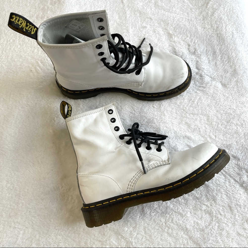 Doc Marten white boots sz 7